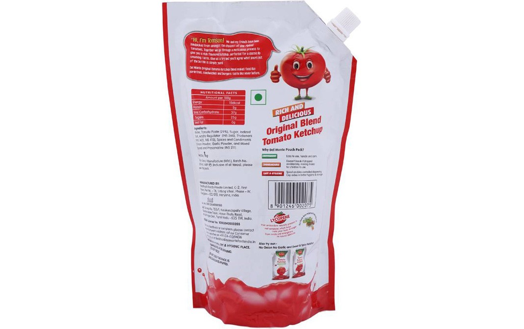 Del Monte Tomato Ketchup Original Blend   Pouch  1 kilogram